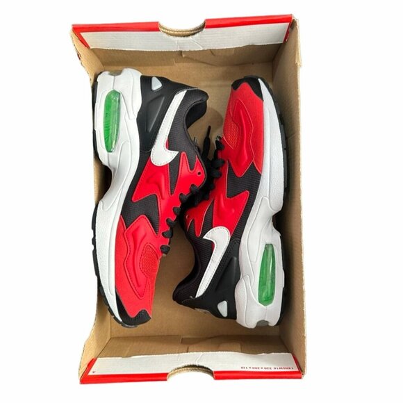 ❤️❤️Rare Nike Air Max 2 Light Womens Shoes 7.5 Sneakers Red Green A01741-003 New - Picture 9 of 12